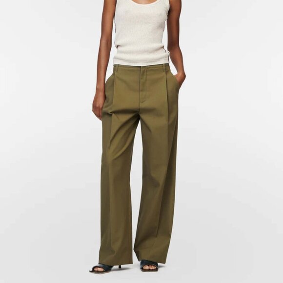 Maria McManus Pleat Front Pant - Loden Green - Picture 1 of 4